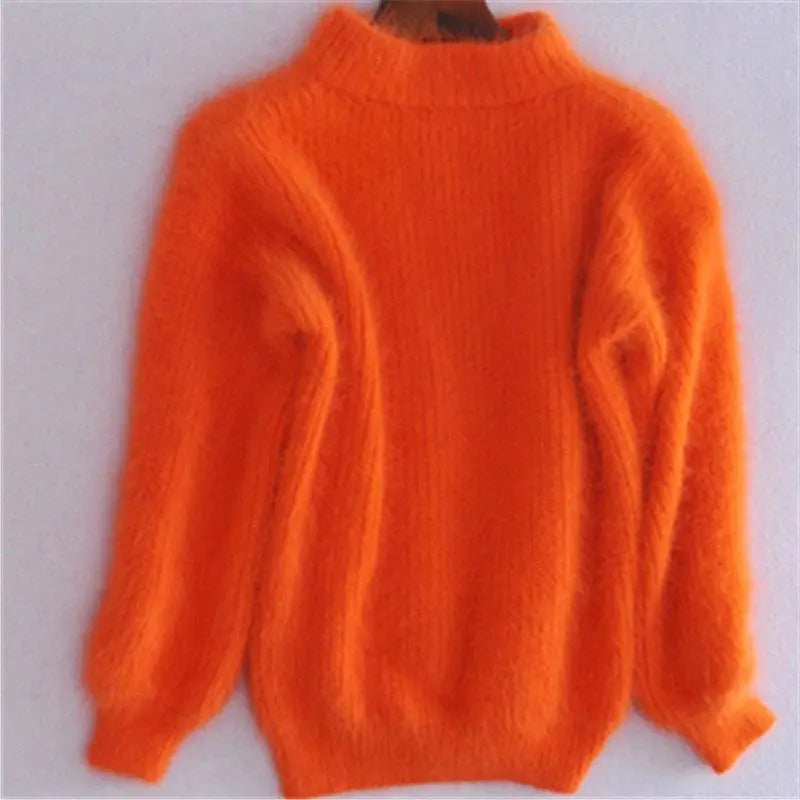 Loose Knit Sweater with Brushed Soft Finish and Relaxed Fit, Long Sleeve Avento Goods
