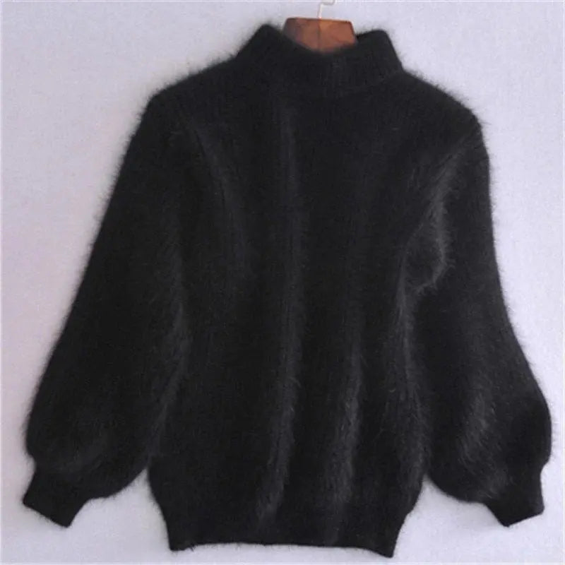 Loose Knit Sweater with Brushed Soft Finish and Relaxed Fit, Long Sleeve Avento Goods