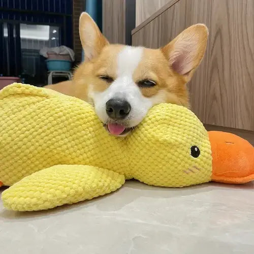 Plush Duck Dog Toy with Deep Quack and Reinforced Stitching, Machine Washable Avento Goods