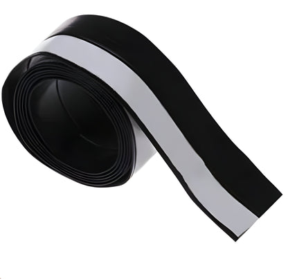 Door Draft Seal Strip with Self-Adhesive Backing and Flexible Clear Profile, 5m