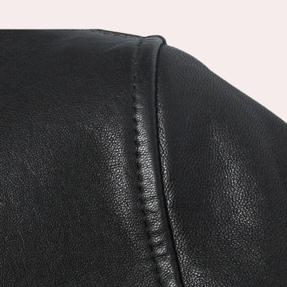 PU Leather Jacket for Men with Soft Lining and Tailored Fit, Lightweight Avento Goods