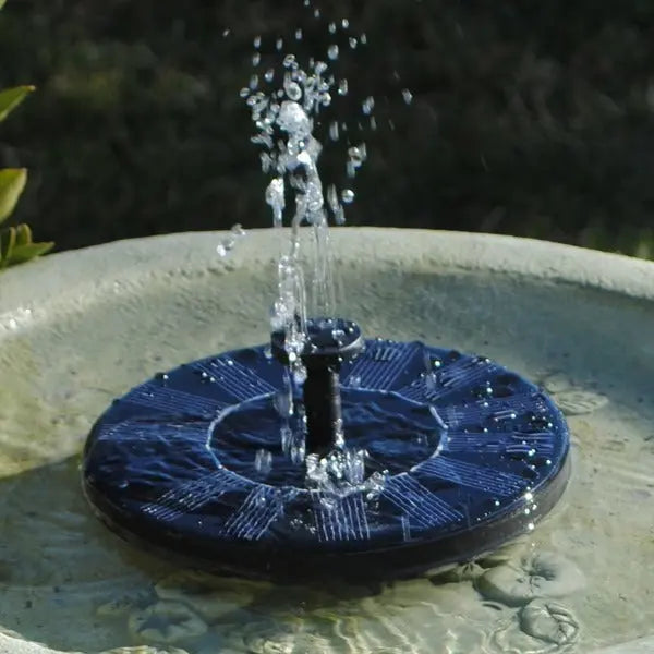 Solar Garden Fountain with Integrated Solar Panel and Adjustable Spray, Floating 7-Inch Avento Goods