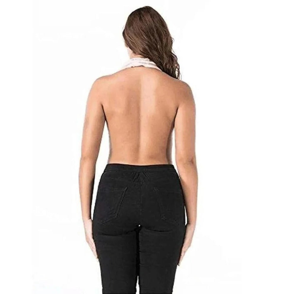 Terry Cloth Bra with Adjustable Rear Cord and Breathable Stretch Terry, Machine Washable