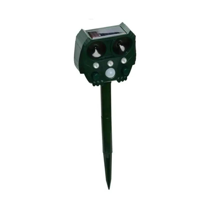 Ultrasonic Animal Repellent with Solar Power and Motion Sensor, Flashing Light Deterrent Avento Goods