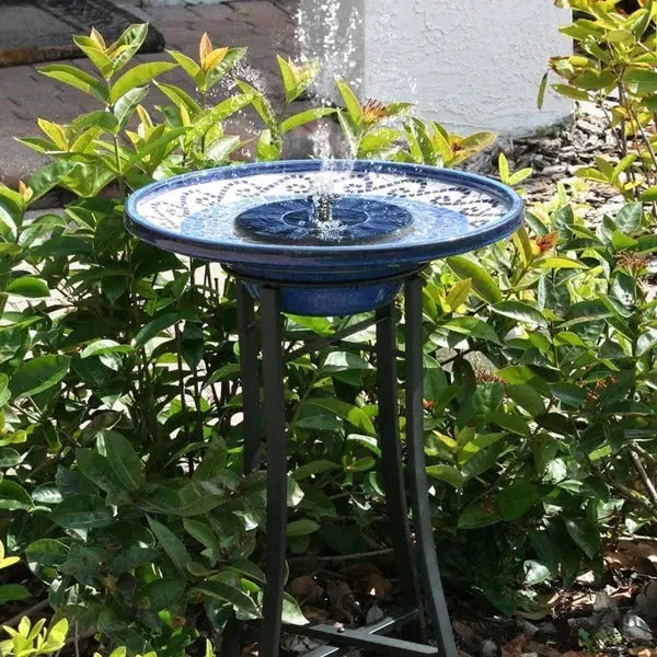 Solar Garden Fountain with Integrated Solar Panel and Adjustable Spray, Floating 7-Inch Avento Goods