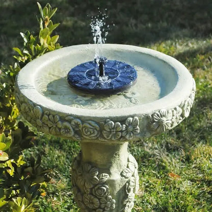 Solar Garden Fountain with Integrated Solar Panel and Adjustable Spray, Floating 7-Inch Avento Goods