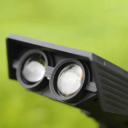 Solar Spotlight with Adjustable Zoom and RGB Warm White LEDs, Weather Resistant Housing Avento Goods