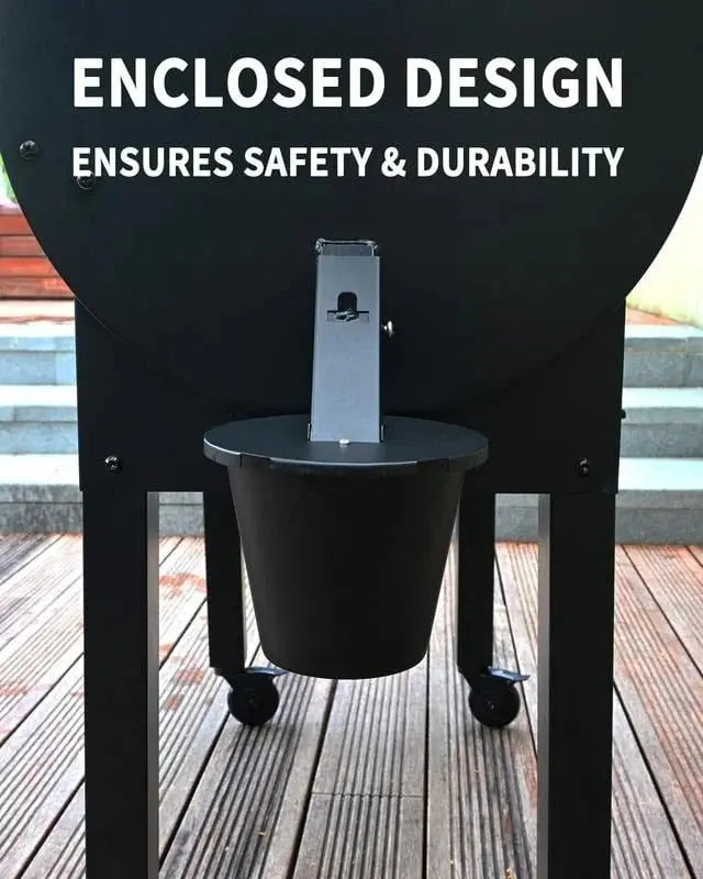 Grill Grease Collector with Fitted Lid and Reusable Liner for 1.6in Square Side Spouts Avento Goods