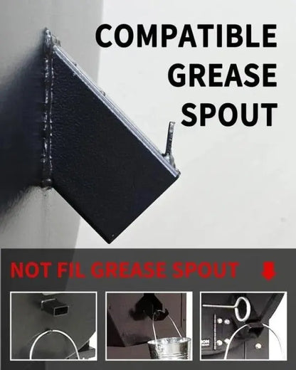 Grill Grease Collector with Fitted Lid and Reusable Liner for 1.6in Square Side Spouts Avento Goods