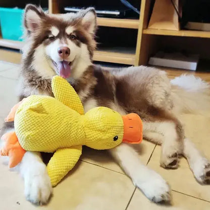 Plush Duck Dog Toy with Deep Quack and Reinforced Stitching, Machine Washable Avento Goods