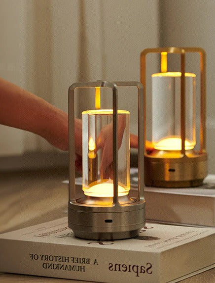 Cordless Table Lamp with USB-C Charging and Touch Dimming, Adjustable Color Temp