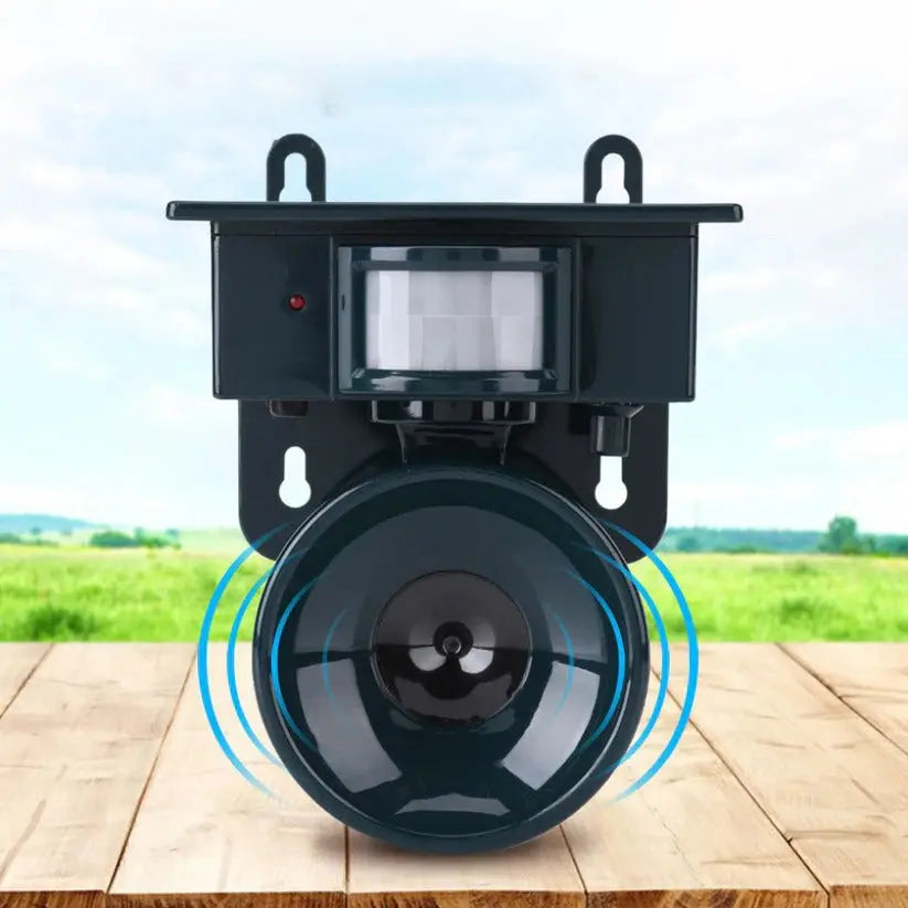 Motion Activated Bird Deterrent with Solar Power and Adjustable Sound, Weather Resistant Avento Goods