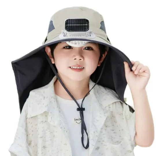Adjustable Kids Solar Fan Hat Avento-store.com