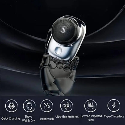 Electric Shaver for Men with Six-Blade System and Waterproof Aluminum Body, USB Fast Charge Avento Goods