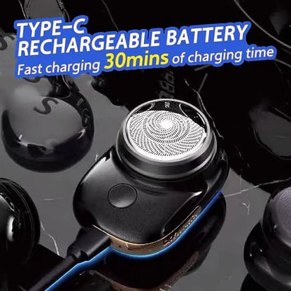 Electric Shaver for Men with Six-Blade System and Waterproof Aluminum Body, USB Fast Charge Avento Goods