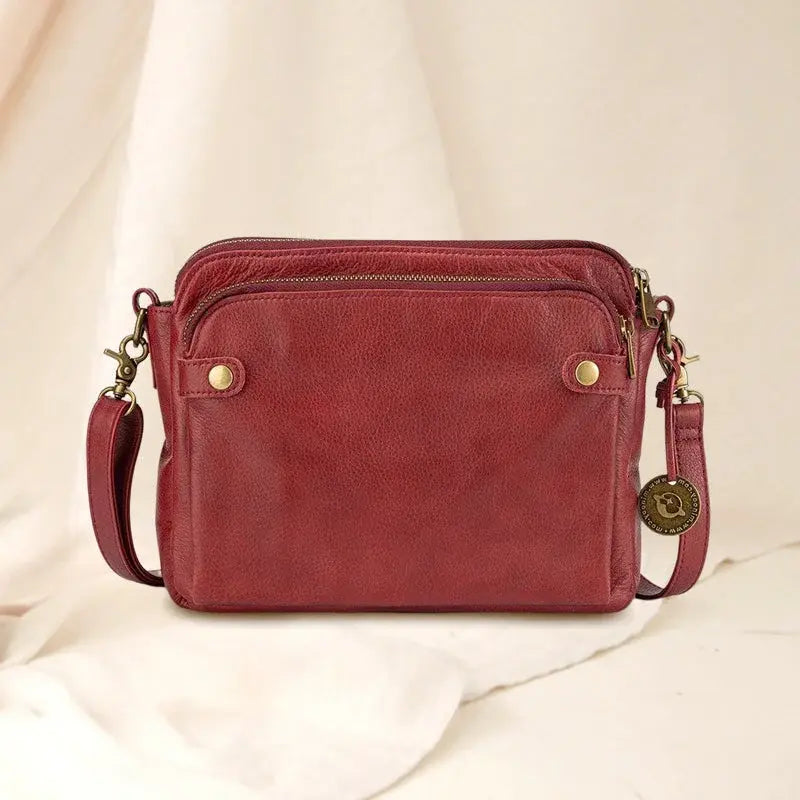 Leather Crossbody Bag with Built-In Wallet and Detachable Strap for 9.7 Inch Tablet Avento Goods