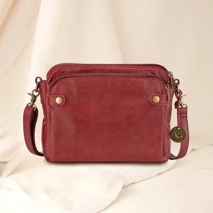 Leather Crossbody Bag with Built-In Wallet and Detachable Strap for 9.7 Inch Tablet Avento Goods