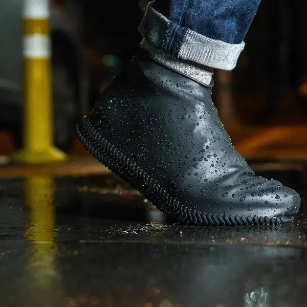 Silicone Shoe Covers with Anti-Slip Tread and Stretch Fit for Rainy Commutes Avento Goods