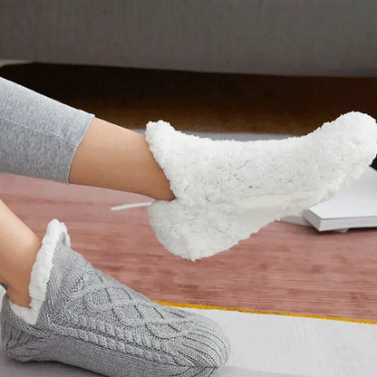 Non-Slip Thermal Socks with Brushed Insulation and Stretch Calf Fit for Indoor Use Avento Goods