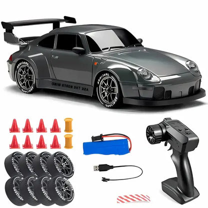 RC Drift Car with 4WD and LED Lights, Rechargeable USB Battery Avento Goods