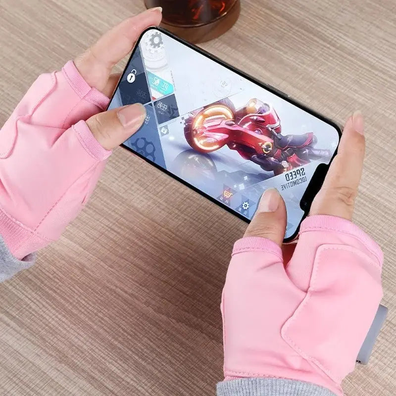 Heated Fingerless Gloves with USB-C Charging and 3 Heat Levels, 1800mAh Battery Avento Goods