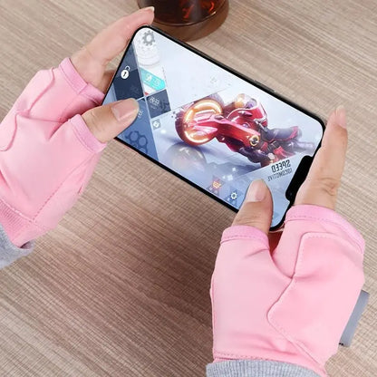 Heated Fingerless Gloves with USB-C Charging and 3 Heat Levels, 1800mAh Battery Avento Goods