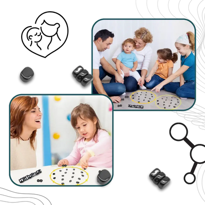 Magnetic Strategy Game with Rope Boundary and 20 Magnetic Tokens, Portable Storage Bag Avento Goods