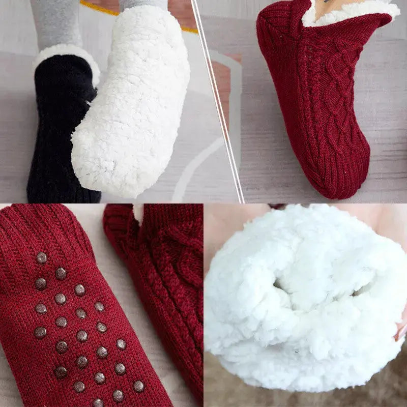 Non-Slip Thermal Socks with Brushed Insulation and Stretch Calf Fit for Indoor Use Avento Goods