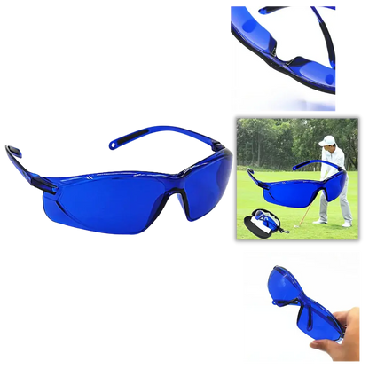 Golf Ball Locator Glasses with Blue Contrast Lens and UV Protection, Lightweight Fit Avento Goods