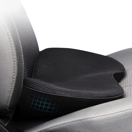 Car Seat Booster Cushion with Memory Foam and Removable Breathable Cover, Non-Slip Base