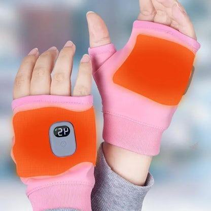 Heated Fingerless Gloves with USB-C Charging and 3 Heat Levels, 1800mAh Battery Avento Goods