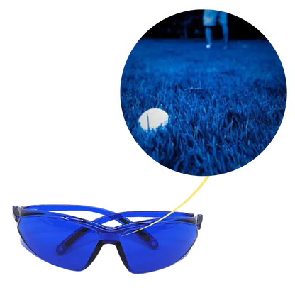 Golf Ball Locator Glasses with Blue Contrast Lens and UV Protection, Lightweight Fit Avento Goods