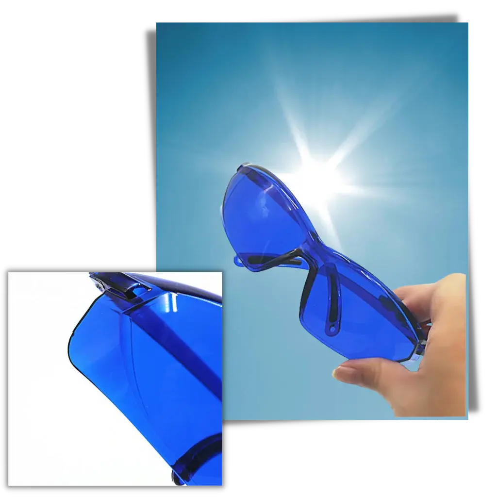 Golf Ball Locator Glasses with Blue Contrast Lens and UV Protection, Lightweight Fit Avento Goods