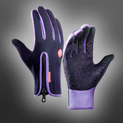 Waterproof Winter Gloves with Touchscreen Tips and Textured Grip, Breathable Insulation