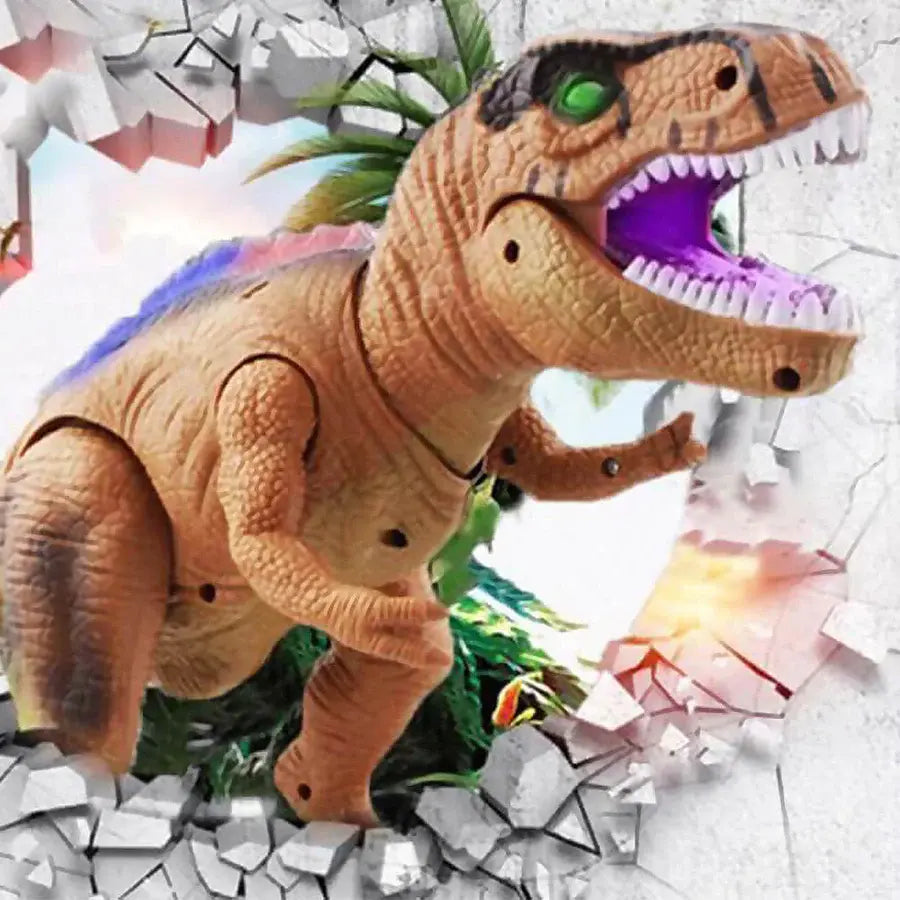 Remote Control Dinosaur Toy with LED Eyes and Walking Roar, Rechargeable 17-Inch Avento Goods