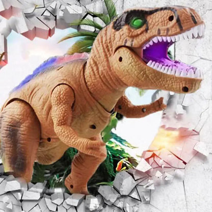 Remote Control Dinosaur Toy with LED Eyes and Walking Roar, Rechargeable 17-Inch Avento Goods