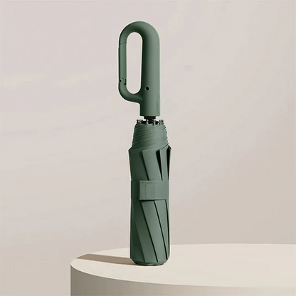 Compact Travel Umbrella with Reinforced Wind-Resistant Frame and One-Touch Open