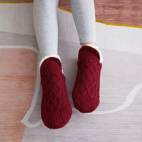 Non-Slip Thermal Socks with Brushed Insulation and Stretch Calf Fit for Indoor Use Avento Goods