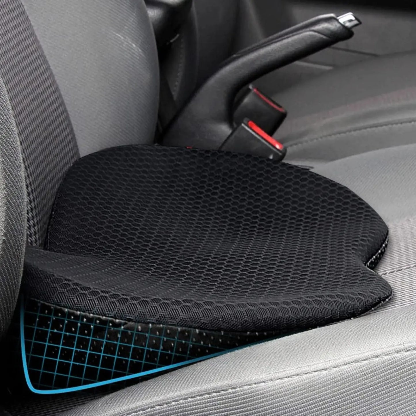 Car Seat Booster Cushion with Memory Foam and Removable Breathable Cover, Non-Slip Base Avento Goods