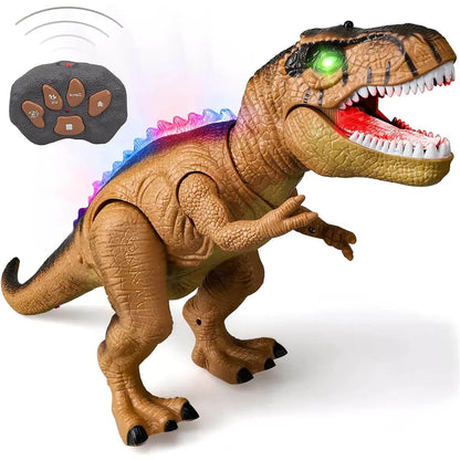 Remote Control Dinosaur Toy with LED Eyes and Walking Roar, Rechargeable 17-Inch Avento Goods