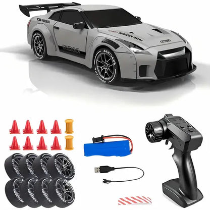 RC Drift Car with 4WD and LED Lights, Rechargeable USB Battery Avento Goods