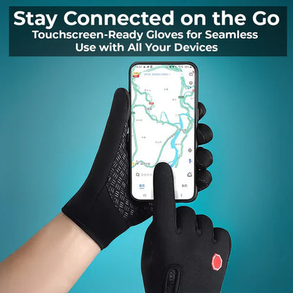 Thermal Gloves with Touchscreen Fingertips and Anti-Slip Palm, Windproof, Water-Resistant