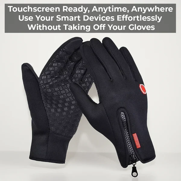 Thermal Gloves with Touchscreen Fingertips and Anti-Slip Palm, Windproof, Water-Resistant