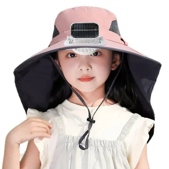 Adjustable Kids Solar Fan Hat Avento-store.com