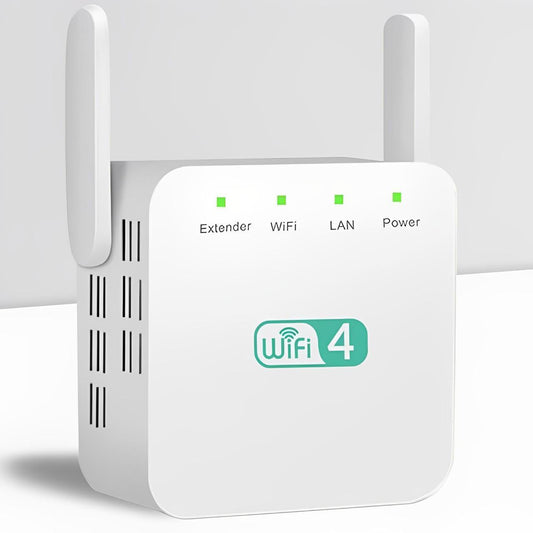 WiFi Range Extender with Dual-Band Coverage and High-Gain Antennas, Up to 3000 Sq Ft