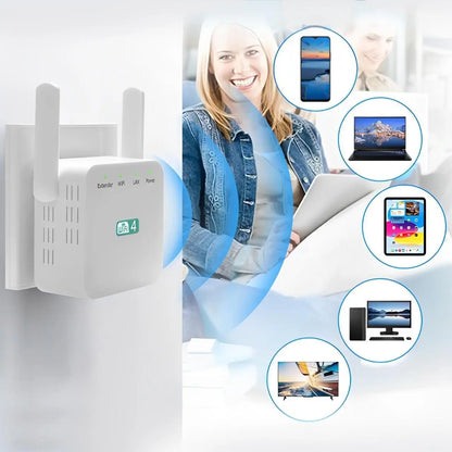 WiFi Range Extender with Dual-Band Coverage and High-Gain Antennas, Up to 3000 Sq Ft Avento Goods