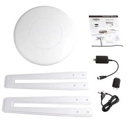 Indoor HDTV Antenna with Omnidirectional Reception and Interference Filtering, 40ft Coax Avento Goods