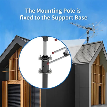 Motorized Outdoor TV Antenna with 360 Degree Rotation and Dual Band UHF VHF, Long Range Avento Goods