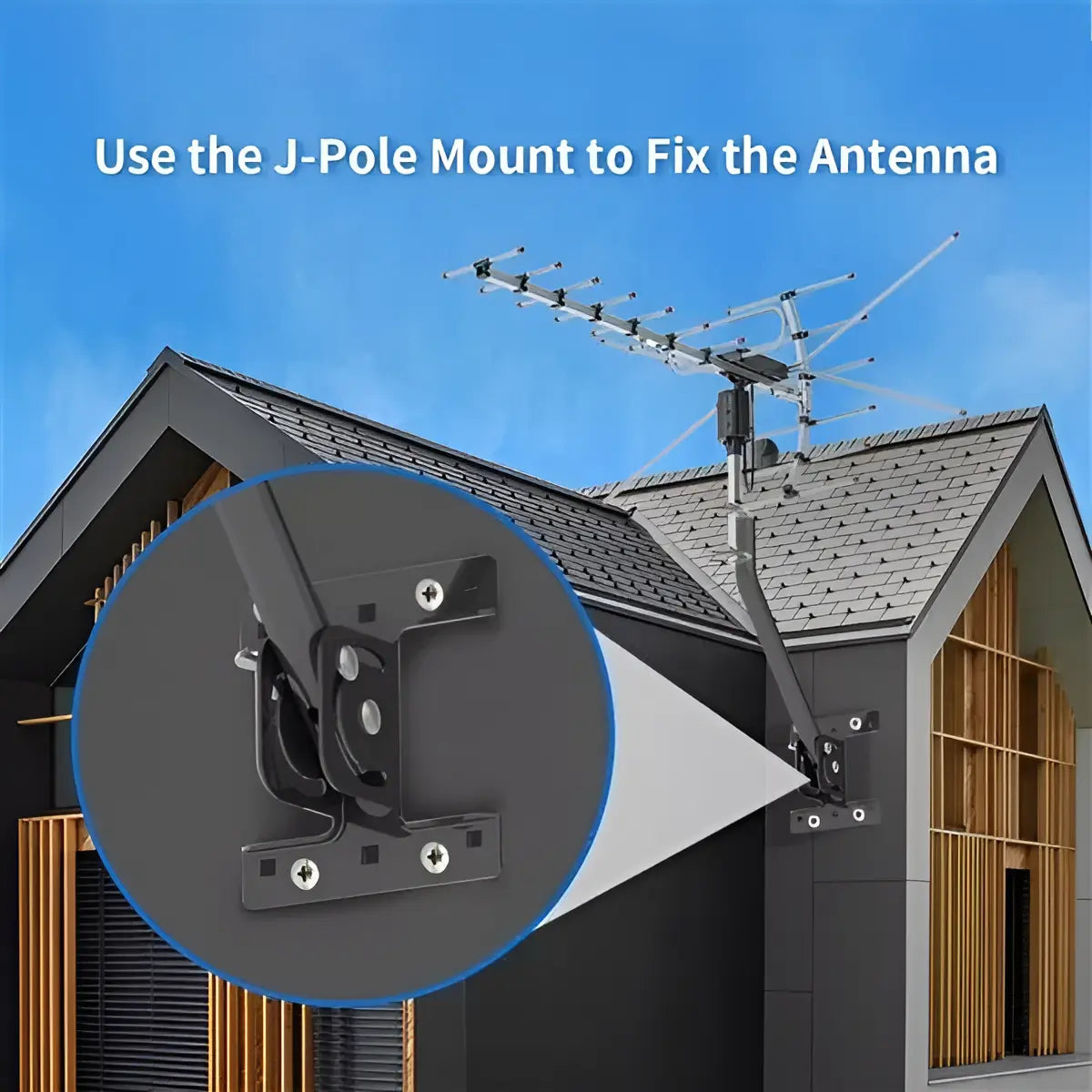Motorized Outdoor TV Antenna with 360 Degree Rotation and Dual Band UHF VHF, Long Range Avento Goods