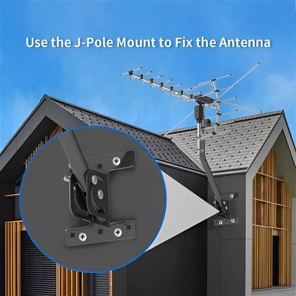 Motorized Outdoor TV Antenna with 360 Degree Rotation and Dual Band UHF VHF, Long Range Avento Goods